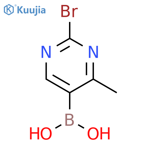 2-Bromo-4-methylpyrimidine-5-boronic acid structure