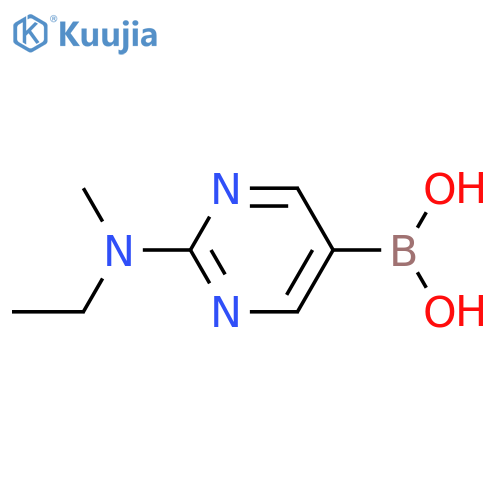 2-(Methylethylamino)pyrimidine-5-boronic acid structure