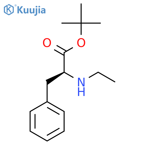 tert-butyl (2S)-2-(ethylamino)-3-phenylpropanoate structure