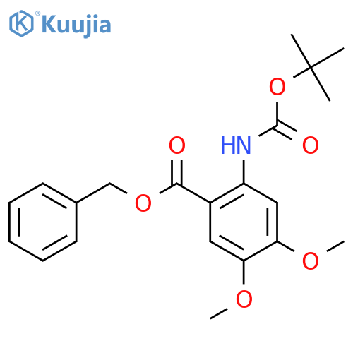 BENZYL 2-((TERT-BUTOXYCARBONYL)AMINO)-4,5-DIMETHOXYBENZOATE structure