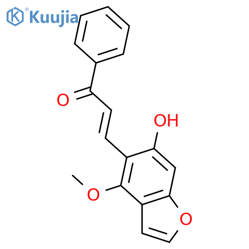 3-(6-Hydroxy-4-methoxybenzofuran-5-yl)-1-phenyl-2-propen-1-one; (E)-form structure