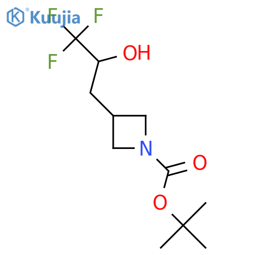 tert-butyl 3-(3,3,3-trifluoro-2-hydroxypropyl)azetidine-1-carboxylate structure