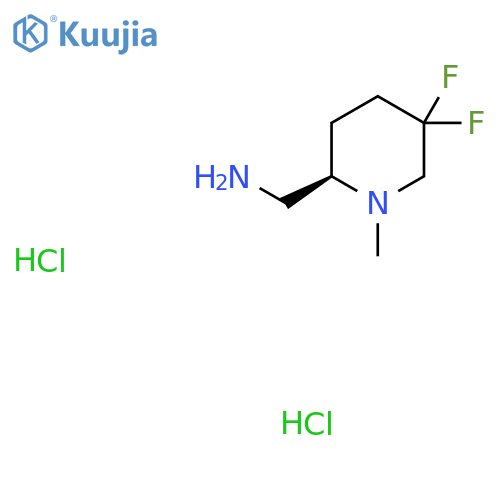 (R)-(5,5-Difluoro-1-methylpiperidin-2-yl)methanamine dihydrochloride structure