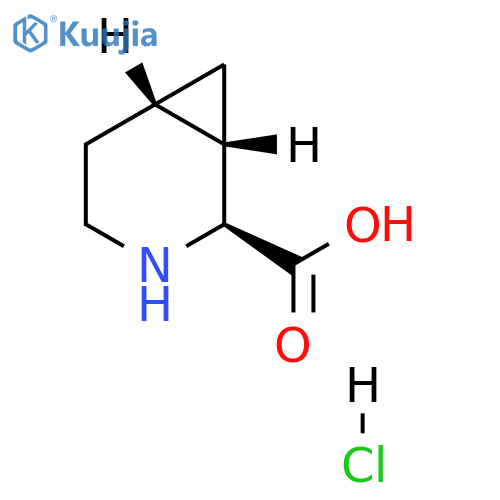 TRANS-3-AZABICYCLO[4.1.0]HEPTANE-2-CARBOXYLIC ACID HCL structure