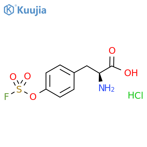 (2S)-2-amino-3-{4-(fluorosulfonyl)oxyphenyl}propanoic acid hydrochloride structure