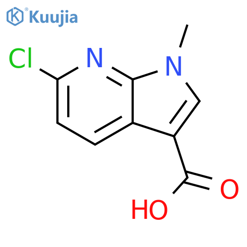 6-chloro-1-methyl-1H-pyrrolo[2,3-b]pyridine-3-carboxylic acid structure