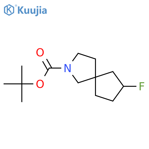 tert-butyl 7-fluoro-2-azaspiro[4.4]nonane-2-carboxylate structure