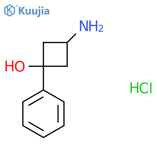 3-Amino-1-phenylcyclobutan-1-ol hydrochloride structure