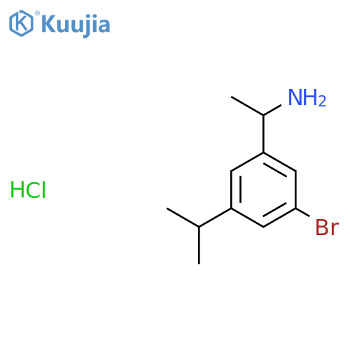 1-(3-Bromo-5-isopropylphenyl)ethanamine hydrochloride structure