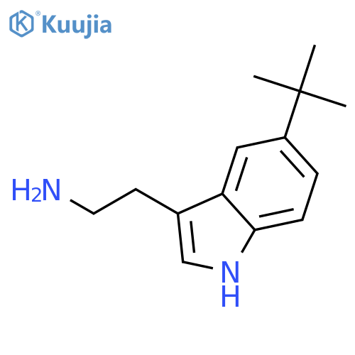 1H-Indole-3-ethanamine,5-(1,1-dimethylethyl)- structure