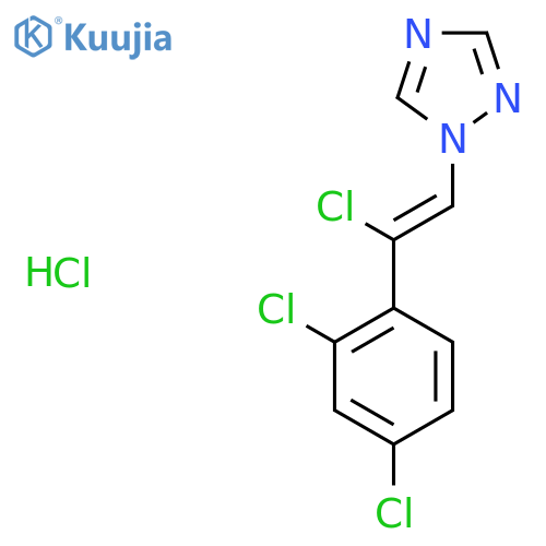 1-[(Z)-2-Chloro-2-(2,4-dichlorophenyl)vinyl]-1H-1,2,4-triazole hydrochloride (1:1) structure