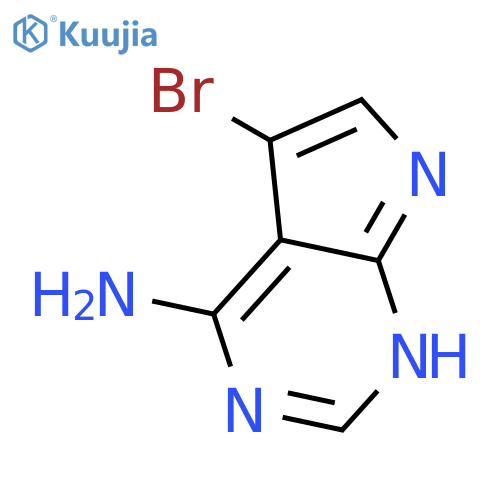 5-bromo-7H-pyrrolo[2,3-d]pyrimidin-4-amine structure