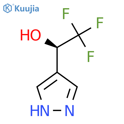 (1R)-2,2,2-trifluoro-1-(1H-pyrazol-4-yl)ethan-1-ol structure