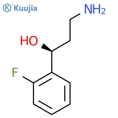 (1S)-3-amino-1-(2-fluorophenyl)propan-1-ol structure