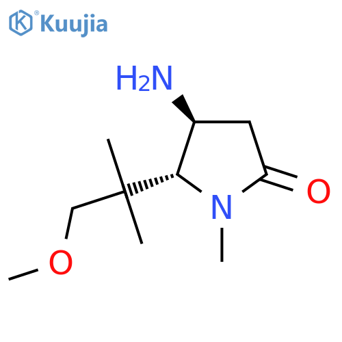 4-Amino-5-(1-methoxy-2-methylpropan-2-yl)-1-methylpyrrolidin-2-one structure