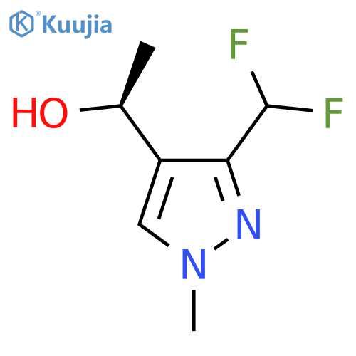 (1S)-1-3-(difluoromethyl)-1-methyl-1H-pyrazol-4-ylethan-1-ol structure