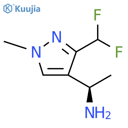 (1R)-1-3-(difluoromethyl)-1-methyl-1H-pyrazol-4-ylethan-1-amine structure