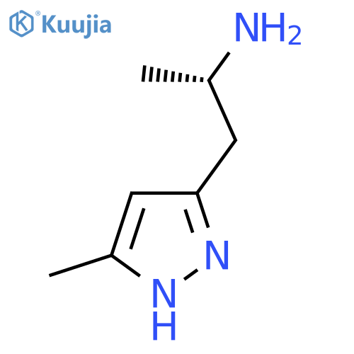 (2S)-1-(5-methyl-1H-pyrazol-3-yl)propan-2-amine structure