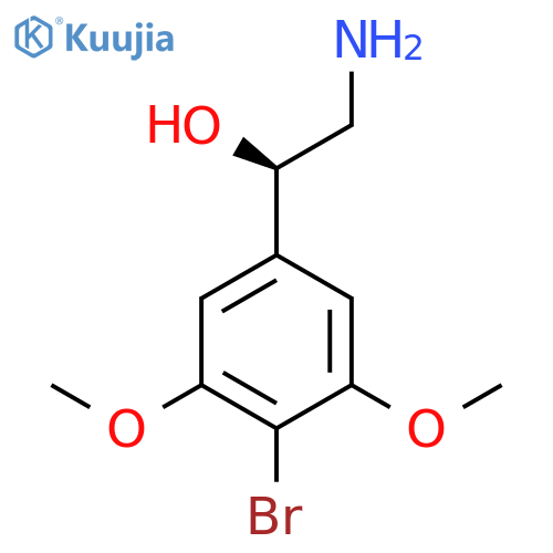 (1R)-2-amino-1-(4-bromo-3,5-dimethoxyphenyl)ethan-1-ol structure
