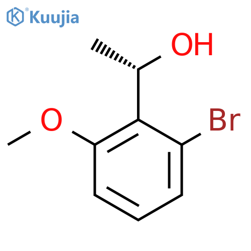 (1S)-1-(2-bromo-6-methoxyphenyl)ethan-1-ol structure