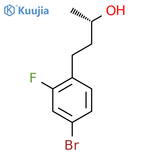 (2S)-4-(4-bromo-2-fluorophenyl)butan-2-ol structure