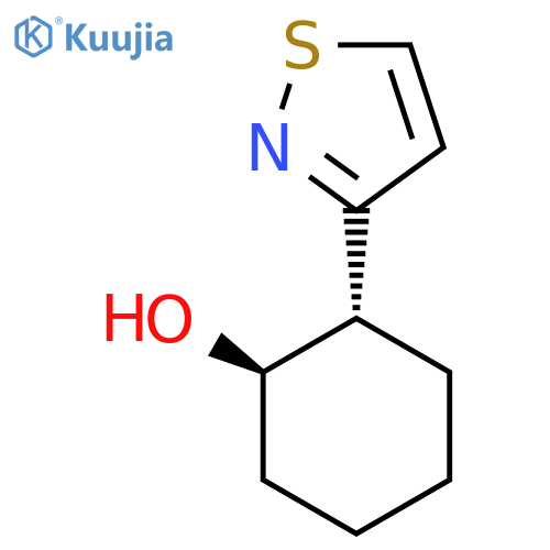 rac-(1R,2S)-2-(1,2-thiazol-3-yl)cyclohexan-1-ol structure