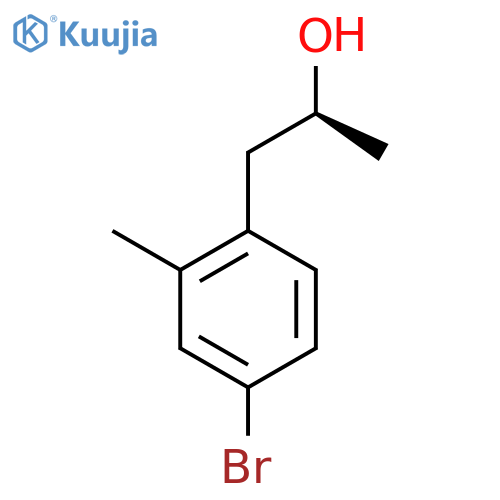 (2S)-1-(4-bromo-2-methylphenyl)propan-2-ol structure