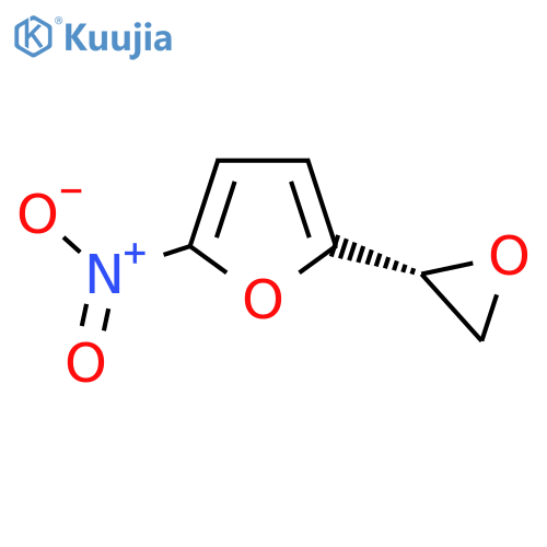 2-nitro-5-(2R)-oxiran-2-ylfuran structure