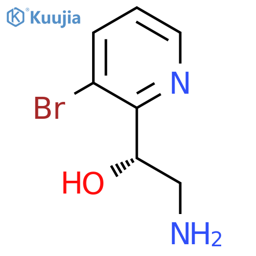 (1S)-2-amino-1-(3-bromopyridin-2-yl)ethan-1-ol structure