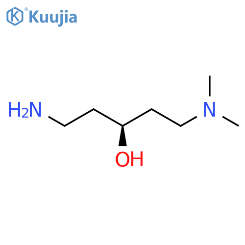 (3S)-1-amino-5-(dimethylamino)pentan-3-ol structure