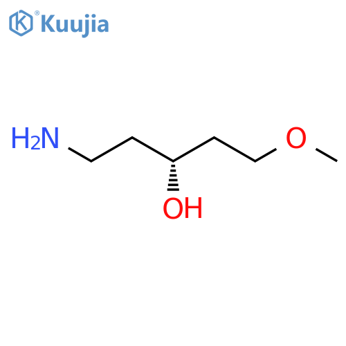 (3R)-1-amino-5-methoxypentan-3-ol structure