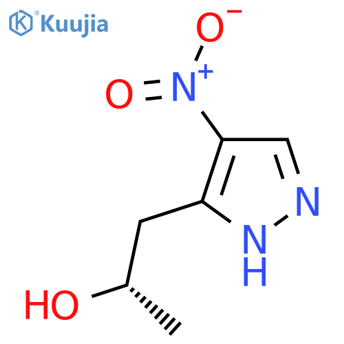 (2S)-1-(4-nitro-1H-pyrazol-3-yl)propan-2-ol structure
