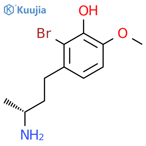 3-(3R)-3-aminobutyl-2-bromo-6-methoxyphenol structure