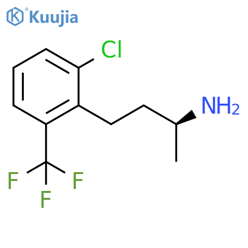 (2S)-4-2-chloro-6-(trifluoromethyl)phenylbutan-2-amine structure