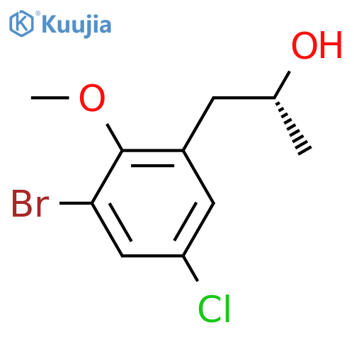 (2R)-1-(3-bromo-5-chloro-2-methoxyphenyl)propan-2-ol structure