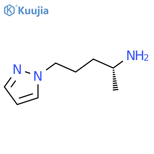 (2R)-5-(1H-pyrazol-1-yl)pentan-2-amine structure