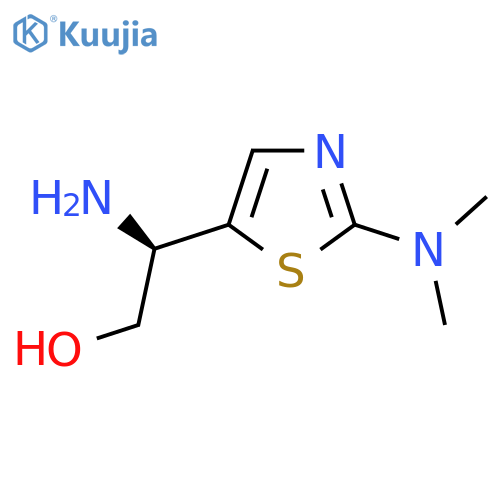 (2R)-2-amino-2-2-(dimethylamino)-1,3-thiazol-5-ylethan-1-ol structure