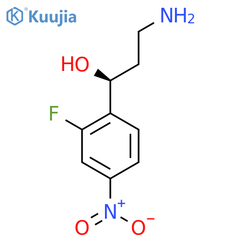 (1S)-3-amino-1-(2-fluoro-4-nitrophenyl)propan-1-ol structure