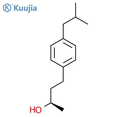 (2R)-4-4-(2-methylpropyl)phenylbutan-2-ol structure