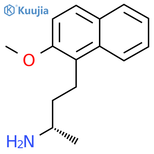 (2S)-4-(2-methoxynaphthalen-1-yl)butan-2-amine structure