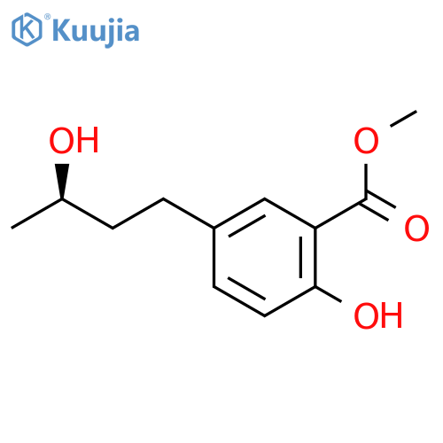 methyl 2-hydroxy-5-(3R)-3-hydroxybutylbenzoate structure