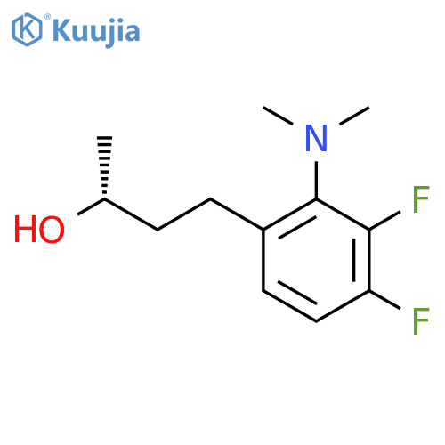 (2R)-4-2-(dimethylamino)-3,4-difluorophenylbutan-2-ol structure