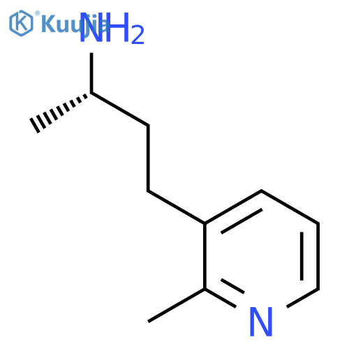(2S)-4-(2-methylpyridin-3-yl)butan-2-amine structure