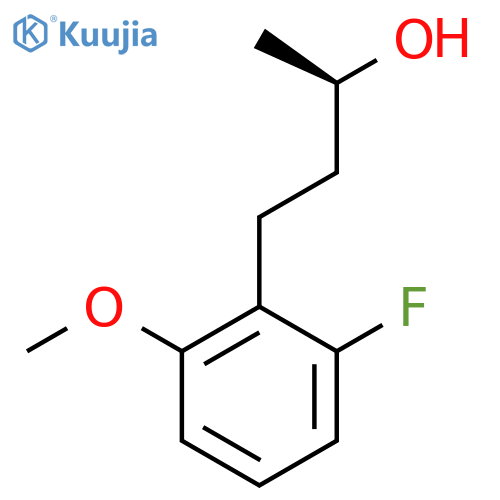 (2R)-4-(2-fluoro-6-methoxyphenyl)butan-2-ol structure