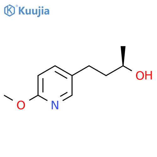 (2R)-4-(6-methoxypyridin-3-yl)butan-2-ol structure