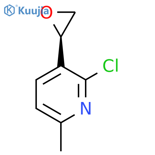 2-chloro-6-methyl-3-(2R)-oxiran-2-ylpyridine structure