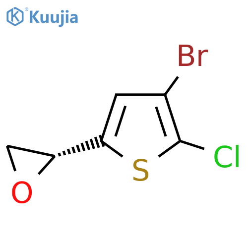 (2R)-2-(4-bromo-5-chlorothiophen-2-yl)oxirane structure