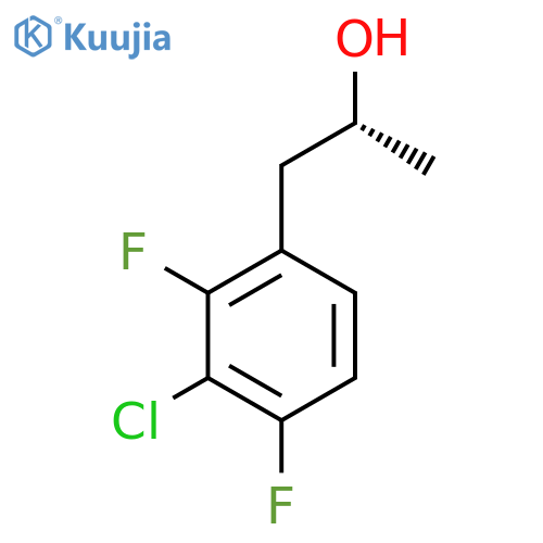 (2R)-1-(3-chloro-2,4-difluorophenyl)propan-2-ol structure