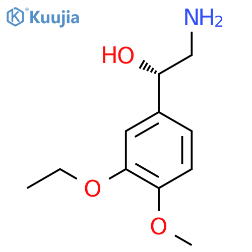 (1S)-2-amino-1-(3-ethoxy-4-methoxyphenyl)ethan-1-ol structure