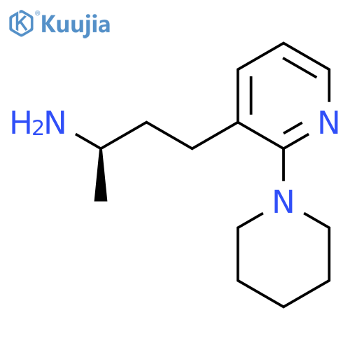 (2R)-4-2-(piperidin-1-yl)pyridin-3-ylbutan-2-amine structure